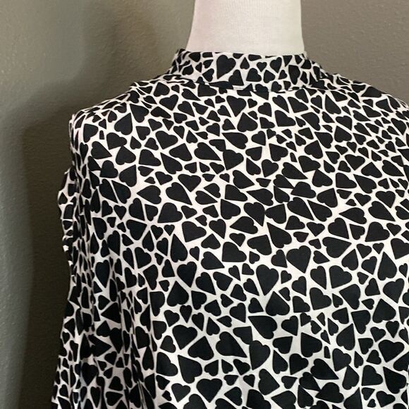 ASOS River Island 3/4 Length Long Sleeves Hearts Peplum Blouse - Picture 4 of 16